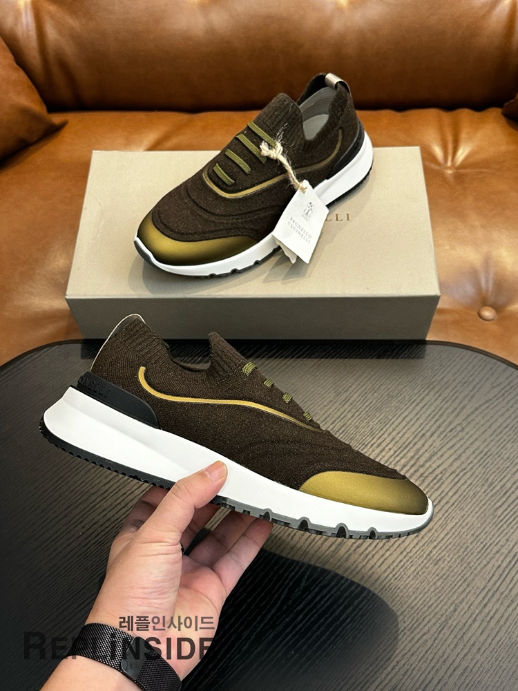 레플리카 명품 [Brunello Cucinelli] 브루넬로 쿠치넬리 스니커즈 남성용 - 인솔 실사