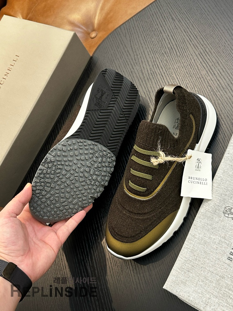 레플리카 명품 [Brunello Cucinelli] 브루넬로 쿠치넬리 스니커즈 남성용 - 전체 실사