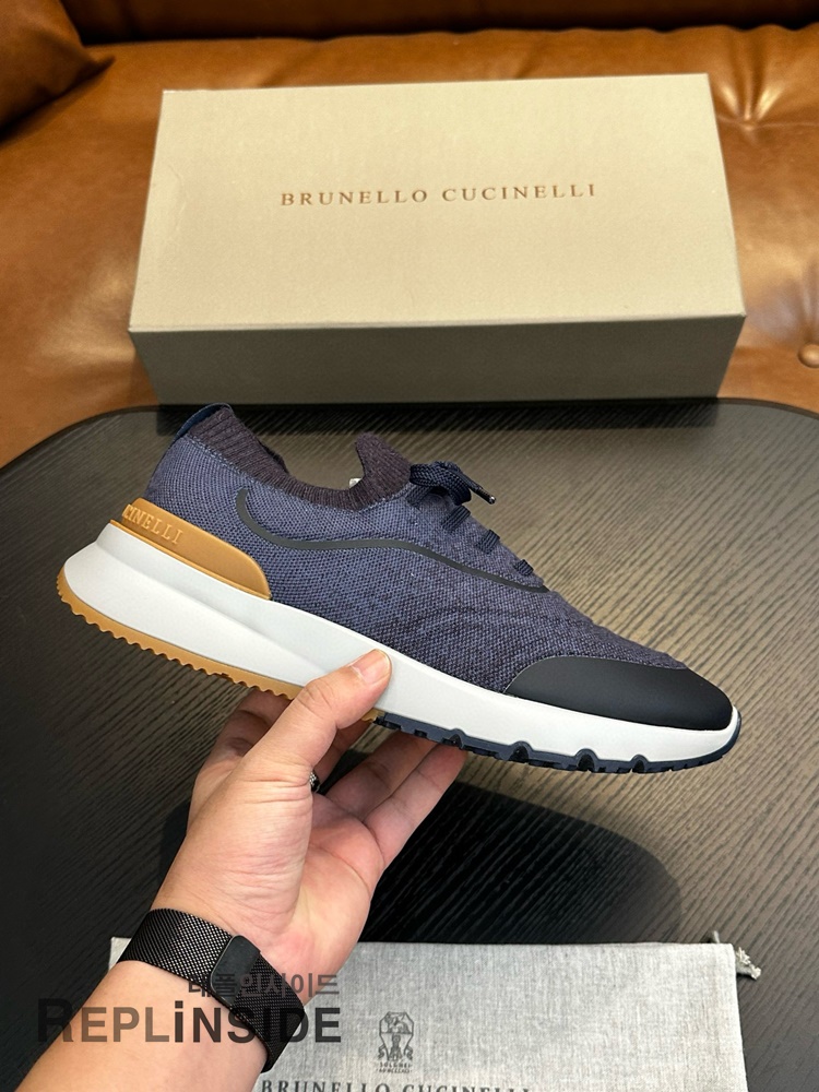 레플리카 명품 [Brunello Cucinelli] 브루넬로 쿠치넬리 스니커즈 남성용 - 앞면 실사