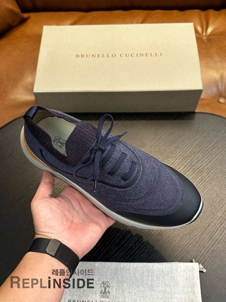 레플리카 명품 [Brunello Cucinelli] 브루넬로 쿠치넬리 스니커즈 남성용 - 옆면 실사