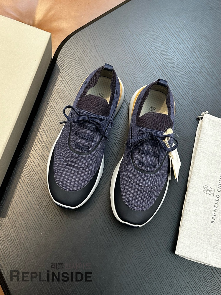 레플리카 명품 [Brunello Cucinelli] 브루넬로 쿠치넬리 스니커즈 남성용 - 뒷면 실사