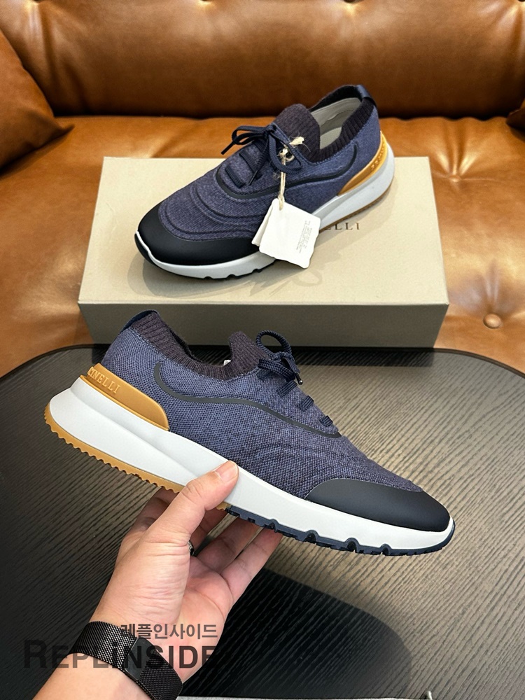 레플리카 명품 [Brunello Cucinelli] 브루넬로 쿠치넬리 스니커즈 남성용 - 인솔 실사