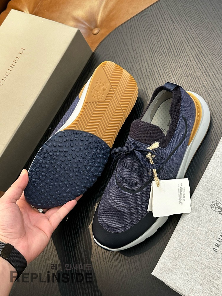 레플리카 명품 [Brunello Cucinelli] 브루넬로 쿠치넬리 스니커즈 남성용 - 전체 실사