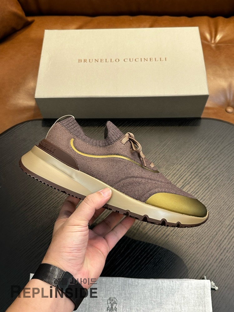 레플리카 명품 [Brunello Cucinelli] 브루넬로 쿠치넬리 스니커즈 남성용 - 앞면 실사
