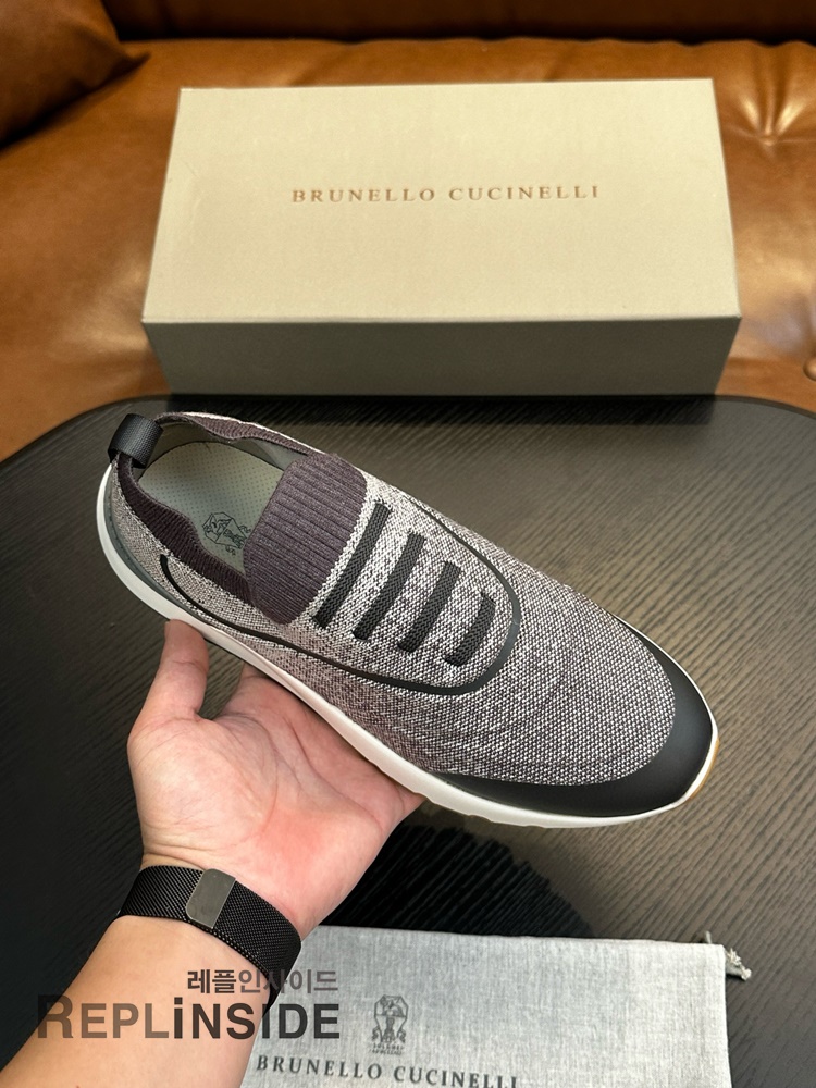 레플리카 명품 [Brunello Cucinelli] 브루넬로 쿠치넬리 스니커즈 남성용 - 옆면 실사