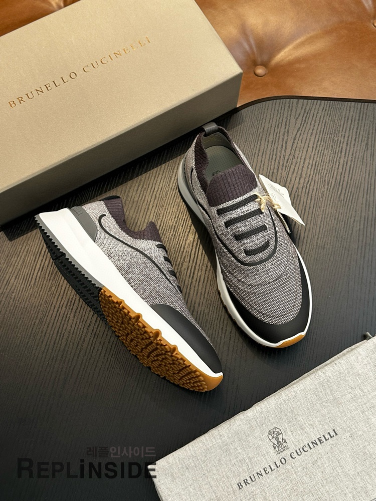 레플리카 명품 [Brunello Cucinelli] 브루넬로 쿠치넬리 스니커즈 남성용 - 로고 실사