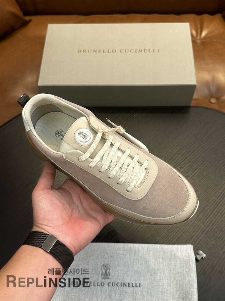 레플리카 명품 [Brunello Cucinelli] 브루넬로 쿠치넬리 스니커즈 남성용 - 옆면 실사
