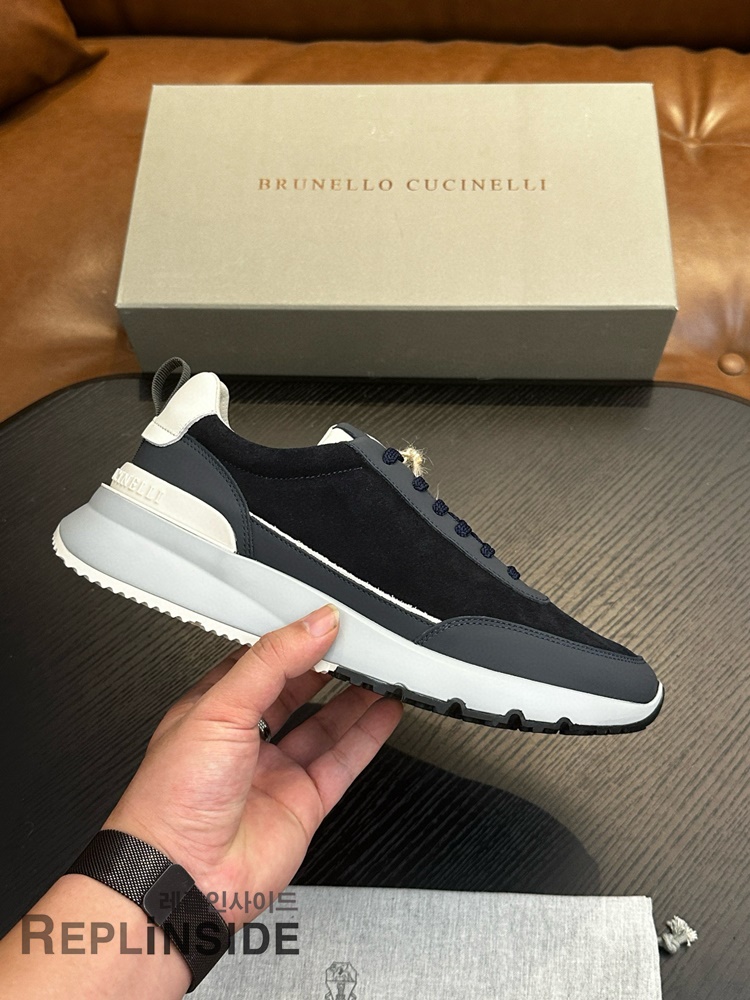 레플리카 명품 [Brunello Cucinelli] 브루넬로 쿠치넬리 스니커즈 남성용 - 앞면 실사