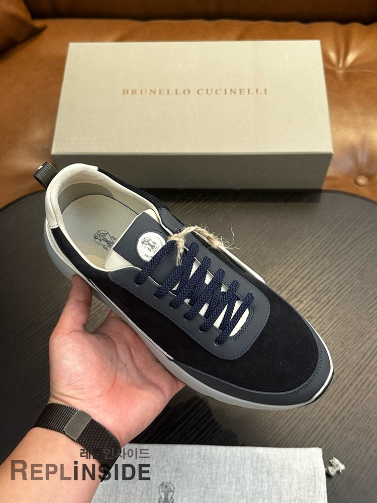 레플리카 명품 [Brunello Cucinelli] 브루넬로 쿠치넬리 스니커즈 남성용 - 옆면 실사