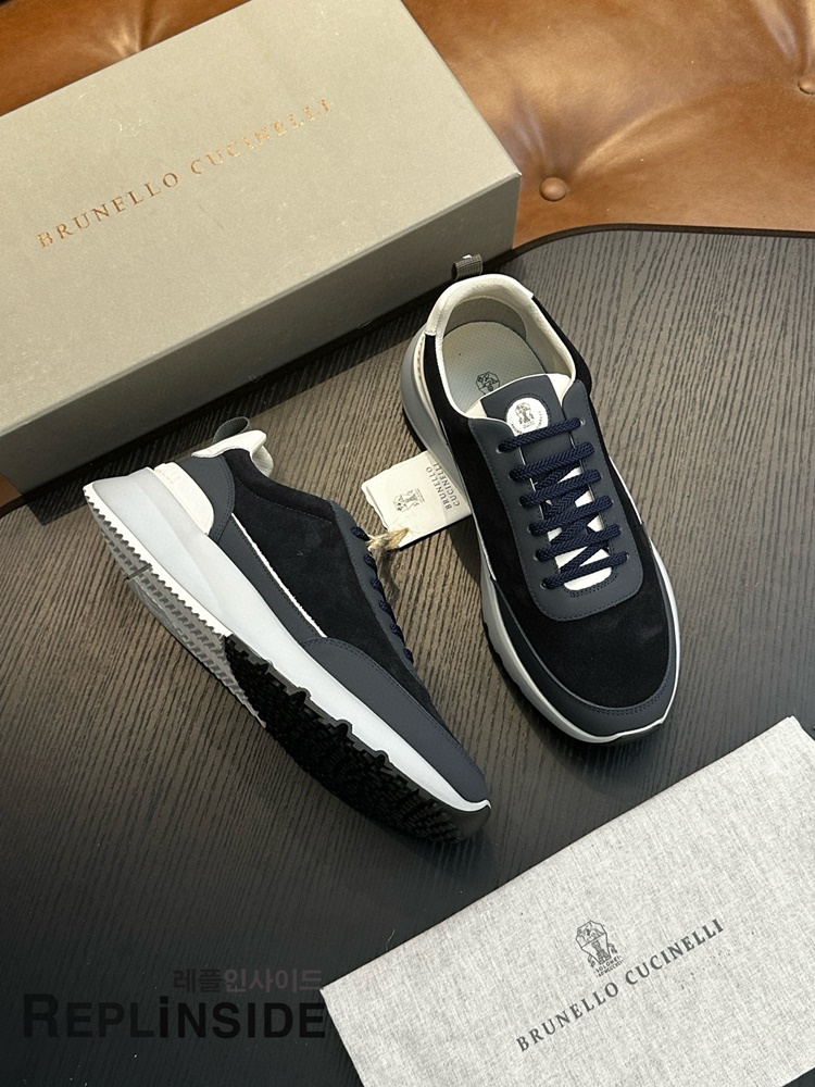 레플리카 명품 [Brunello Cucinelli] 브루넬로 쿠치넬리 스니커즈 남성용 - 로고 실사