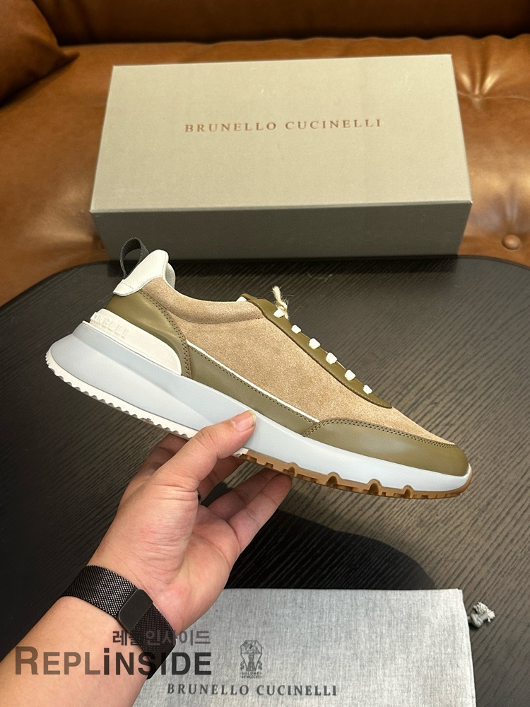 레플리카 명품 [Brunello Cucinelli] 브루넬로 쿠치넬리 스니커즈 남성용 - 앞면 실사