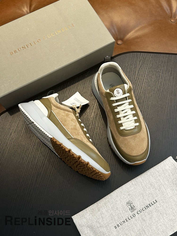 레플리카 명품 [Brunello Cucinelli] 브루넬로 쿠치넬리 스니커즈 남성용 - 로고 실사
