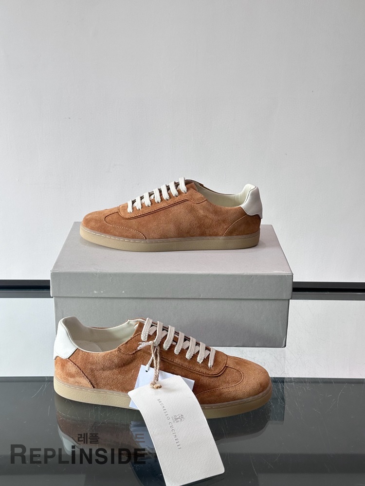 레플리카 명품 [Brunello Cucinelli] 브루넬로 쿠치넬리 스니커즈 남성용 - 로고 실사