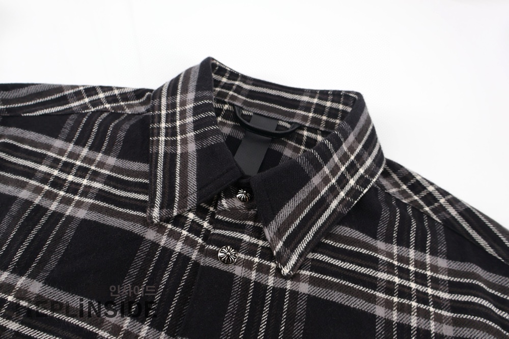 레플리카 명품 [Chrome Hearts] 크롬하츠 체크 셔츠 남녀공용 - 뒷면 실사