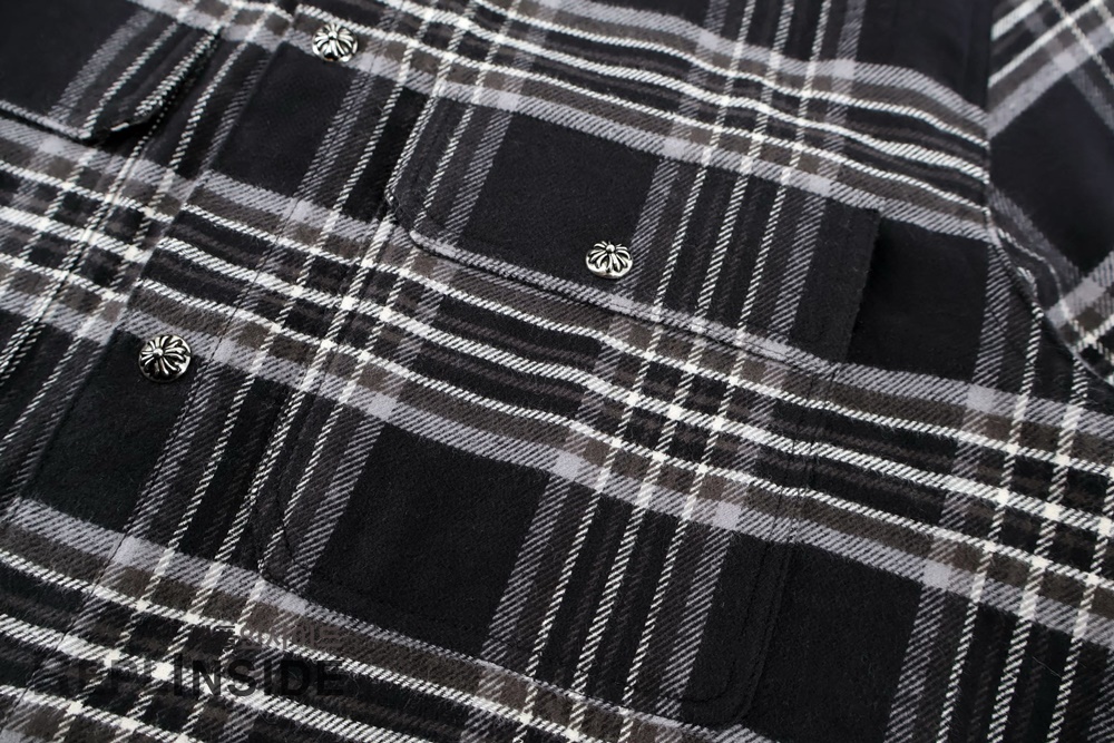 레플리카 명품 [Chrome Hearts] 크롬하츠 체크 셔츠 남녀공용 - 인솔 실사