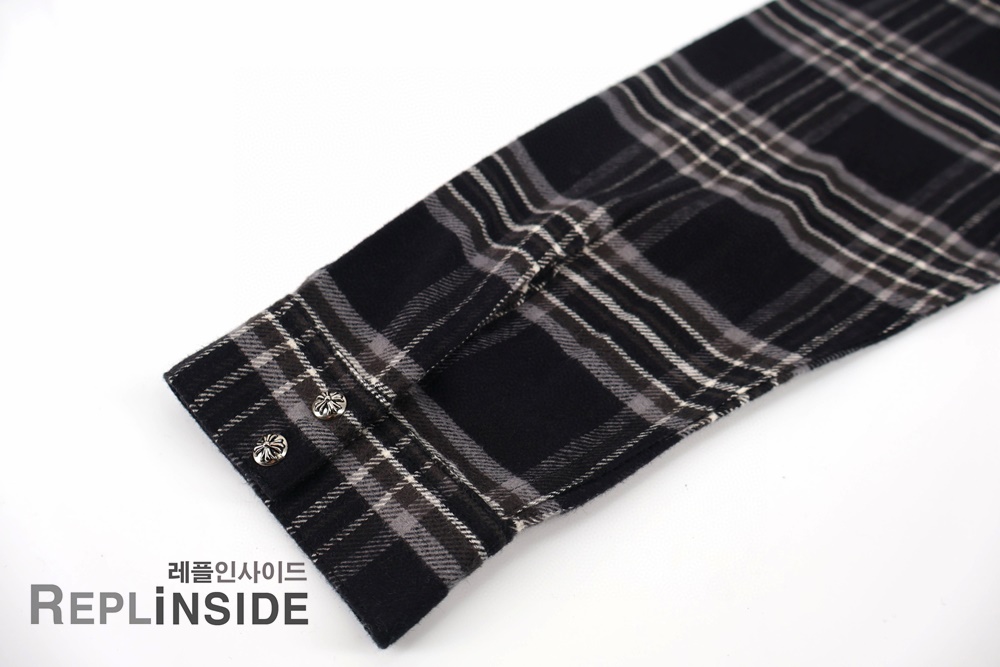 레플리카 명품 [Chrome Hearts] 크롬하츠 체크 셔츠 남녀공용 - 밑창 실사