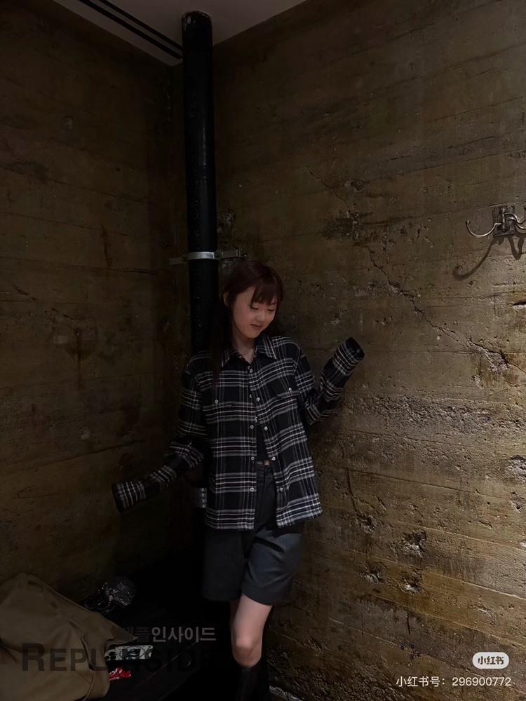 레플리카 명품 [Chrome Hearts] 크롬하츠 체크 셔츠 남녀공용 - 착용샷 실사