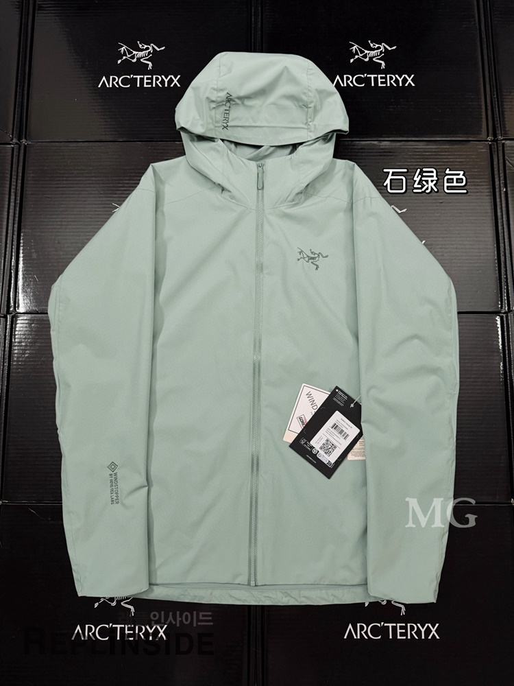 레플리카 명품 [ARCTERY] 아크테릭스 솔라노 후디 SOLANO HOODY 자켓 스톤 그린 남녀공용 - 앞면 실사
