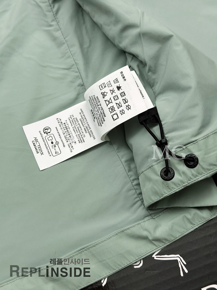 레플리카 명품 [ARCTERY] 아크테릭스 솔라노 후디 SOLANO HOODY 자켓 스톤 그린 남녀공용 - 택 실사