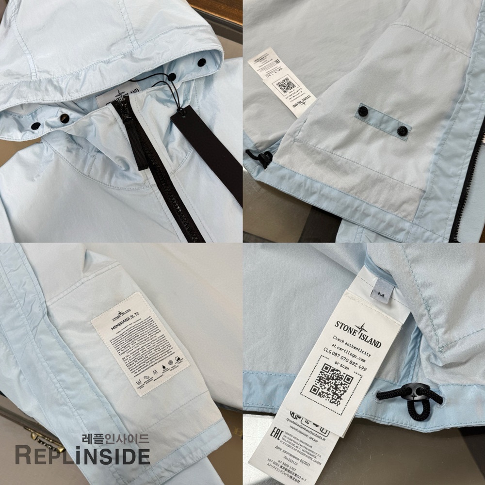 레플리카 명품 [STONE ISLAND] 스톤아일랜드 메탈 나일론 바람막이 후드 자켓 3컬러 남성용 - 상세 이미지 실사 18