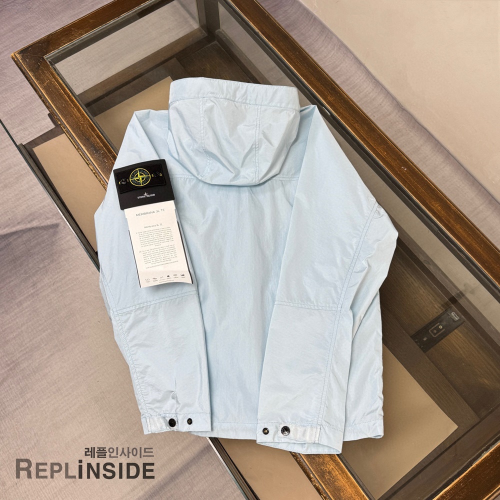 레플리카 명품 [STONE ISLAND] 스톤아일랜드 메탈 나일론 바람막이 후드 자켓 3컬러 남성용 - 상세 이미지 실사 19