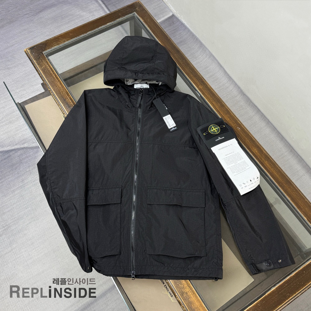 레플리카 명품 [STONE ISLAND] 스톤아일랜드 메탈 나일론 바람막이 후드 자켓 3컬러 남성용 - 상세 이미지 실사 20