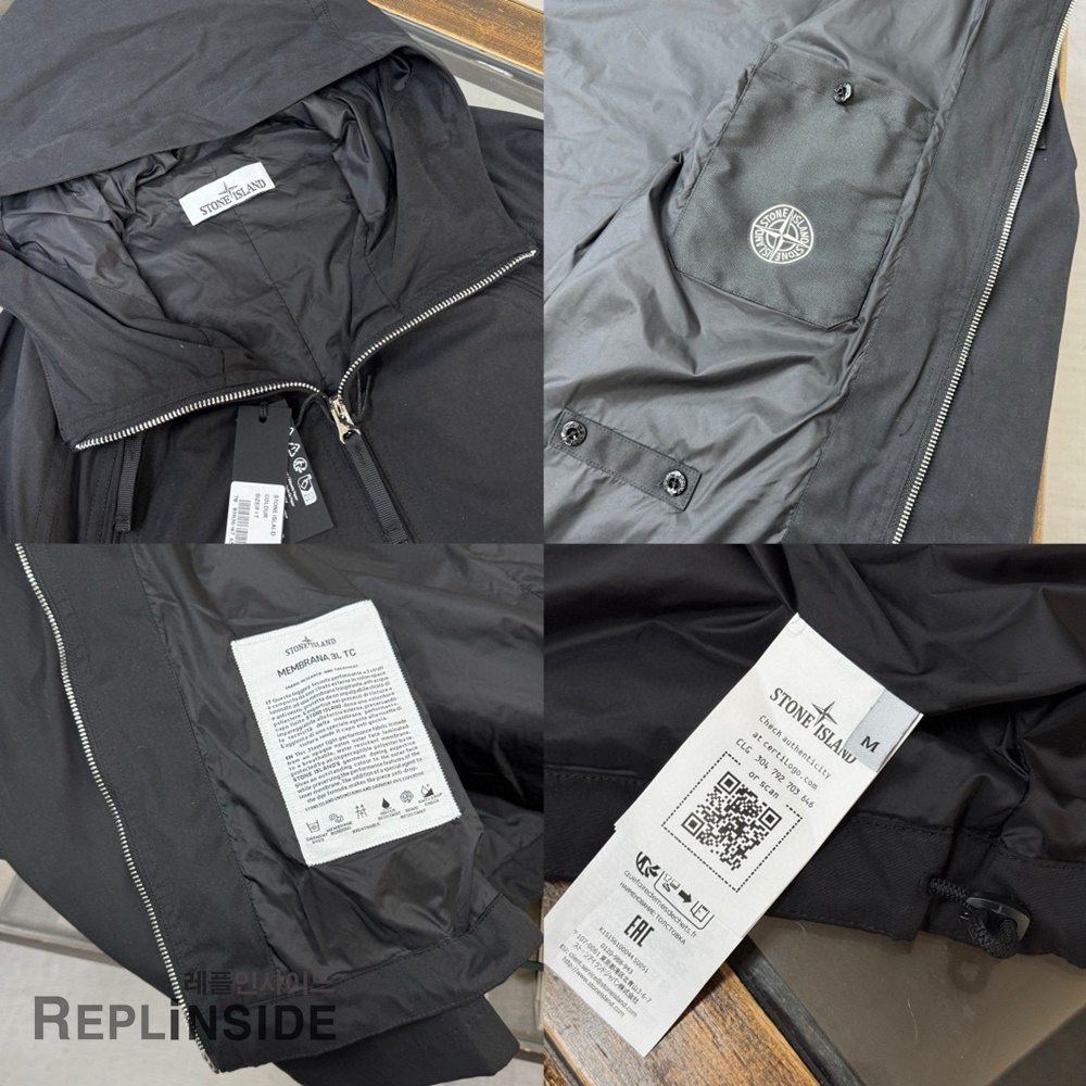 레플리카 명품 [STONE ISLAND] 스톤아일랜드 메탈 지퍼 후드 자켓 2컬러 남성용 - 전체 실사