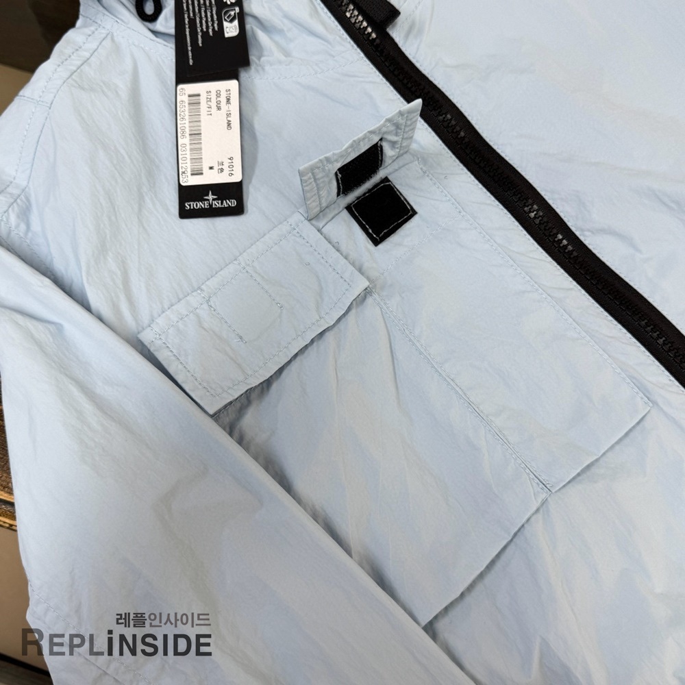 레플리카 명품 [STONE ISLAND] 스톤아일랜드 메탈 나일론 바람막이 후드 자켓 02 3컬러 남성용 - 라벨 실사