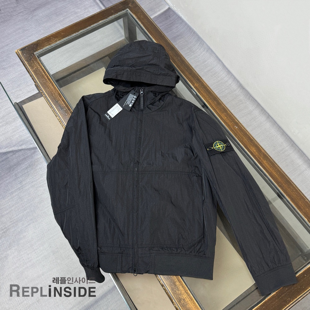 레플리카 명품 [STONE ISLAND] 스톤아일랜드 메탈 나일론 바람막이 후드 자켓 03 3컬러 남성용 - 디테일 실사