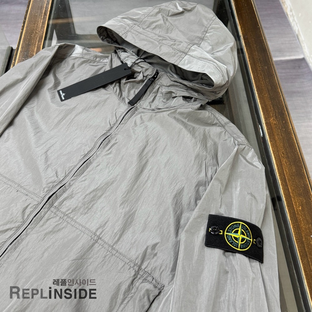 레플리카 명품 [STONE ISLAND] 스톤아일랜드 메탈 나일론 바람막이 후드 자켓 03 3컬러 남성용 - 상세 이미지 실사 22