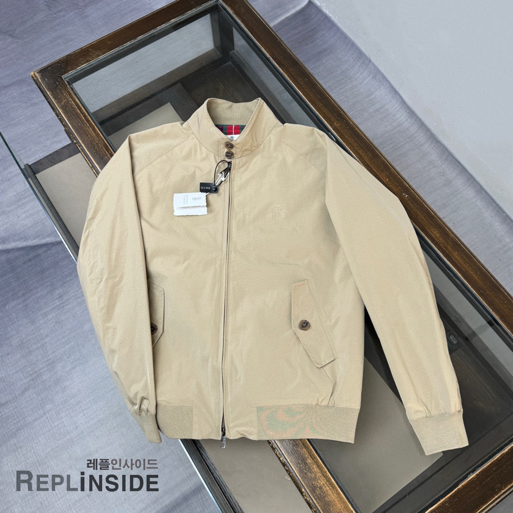 레플리카 명품 [Brunello Cucinelli] 브루넬로 쿠치넬리 트랜치 자켓 남성용 - 앞면 실사