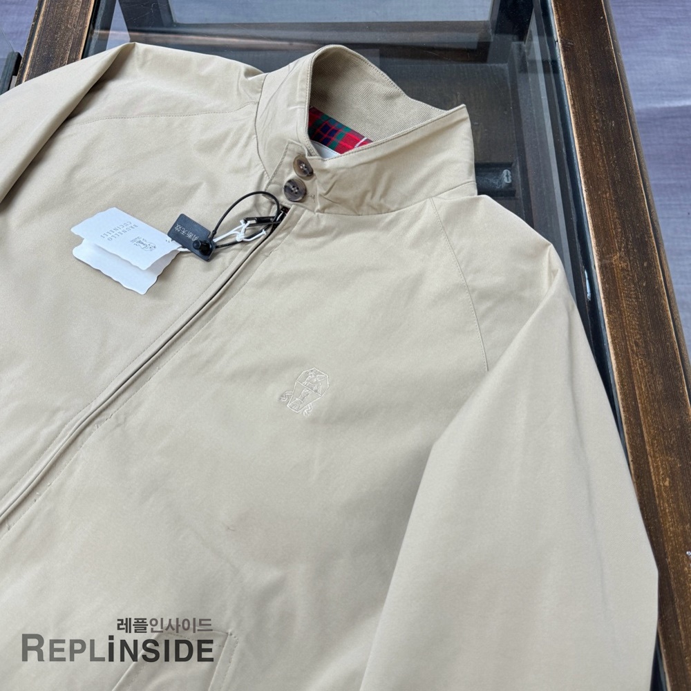 레플리카 명품 [Brunello Cucinelli] 브루넬로 쿠치넬리 트랜치 자켓 남성용 - 뒷면 실사