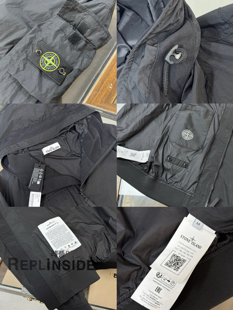 레플리카 명품 [STONE ISLAND] 스톤아일랜드 메탈 나일론 바람막이 후드 자켓 02 3컬러 남성용 - 택 실사