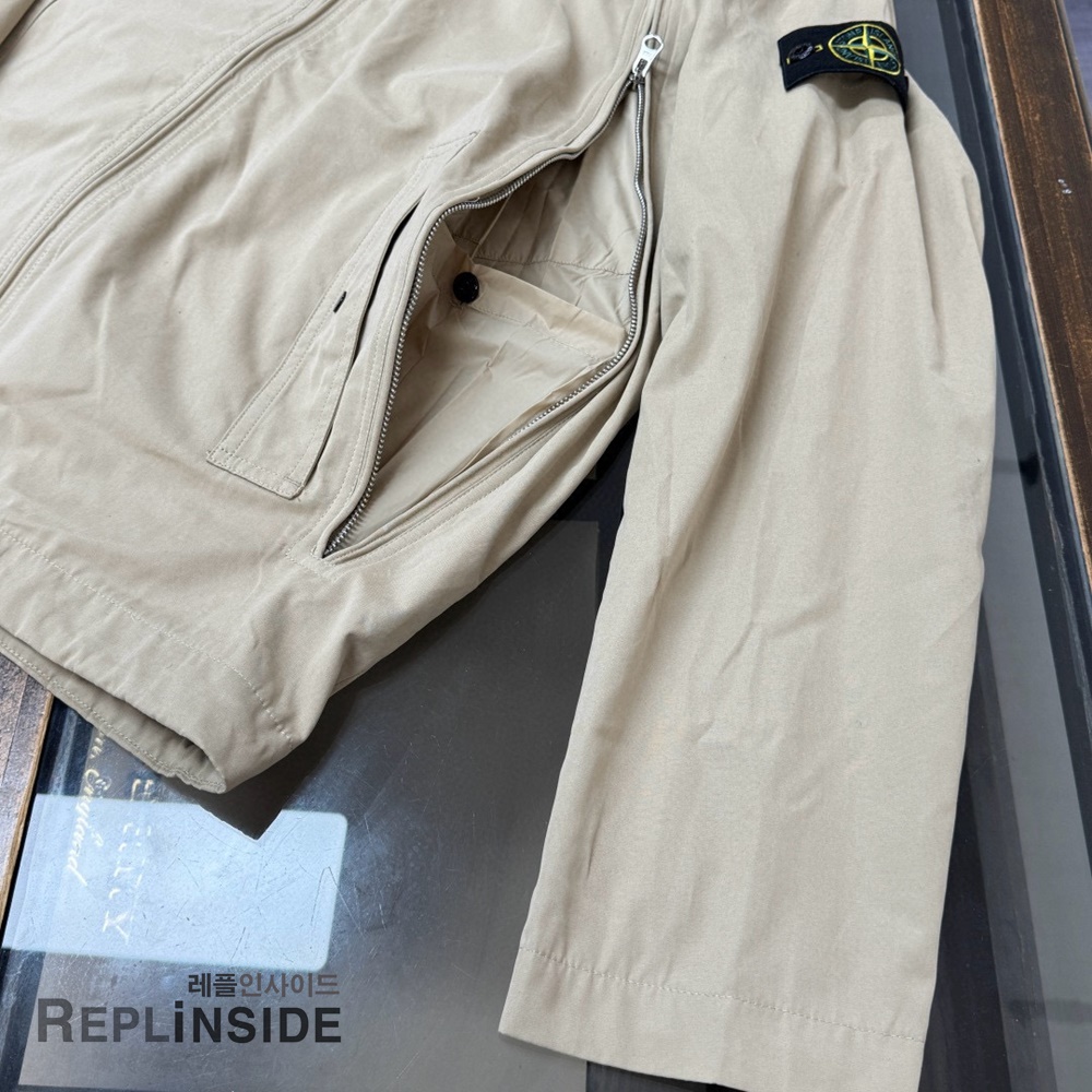 레플리카 명품 [STONE ISLAND] 스톤아일랜드 메탈 지퍼 후드 자켓 2컬러 남성용 - 비교 실사