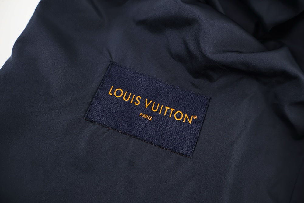 레플리카 명품 [LOUIS VUITTON] 루이비통 체크 다미에 플리스 집업 블루종 자켓 후리스 남성용 - 뒷면 실사