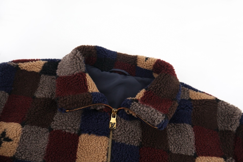 레플리카 명품 [LOUIS VUITTON] 루이비통 체크 다미에 플리스 집업 블루종 자켓 후리스 남성용 - 밑창 실사