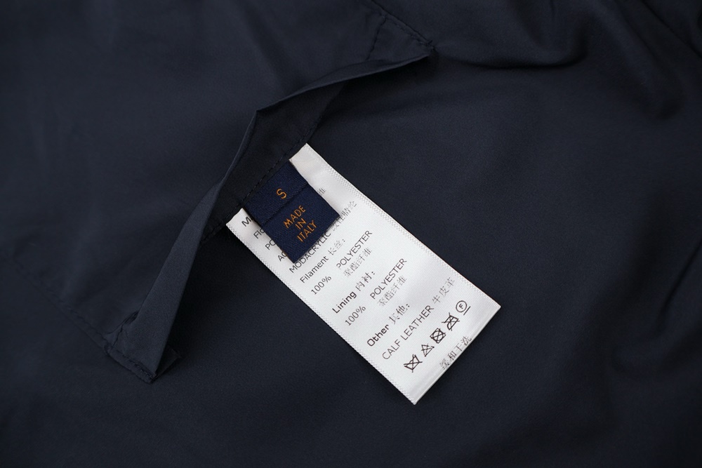 레플리카 명품 [LOUIS VUITTON] 루이비통 체크 다미에 플리스 집업 블루종 자켓 후리스 남성용 - 전체 실사