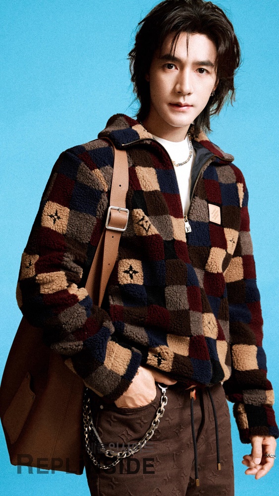 레플리카 명품 [LOUIS VUITTON] 루이비통 체크 다미에 플리스 집업 블루종 자켓 후리스 남성용 - 상세 이미지 실사 20