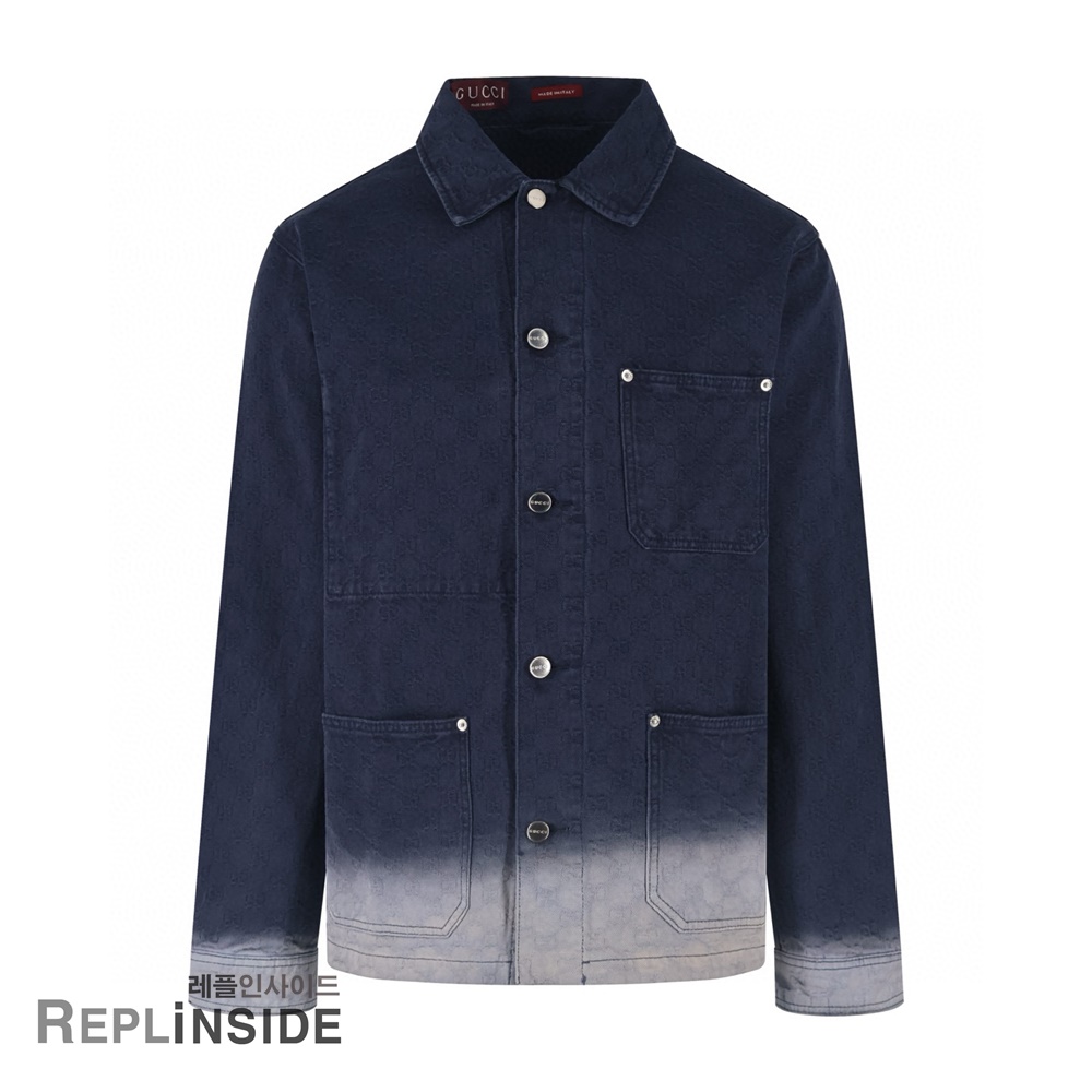 레플리카 명품 [LOUIS VUITTON] 루이비통 모노그램 엠보싱 재킷 남성용 - 상세 이미지 실사 21