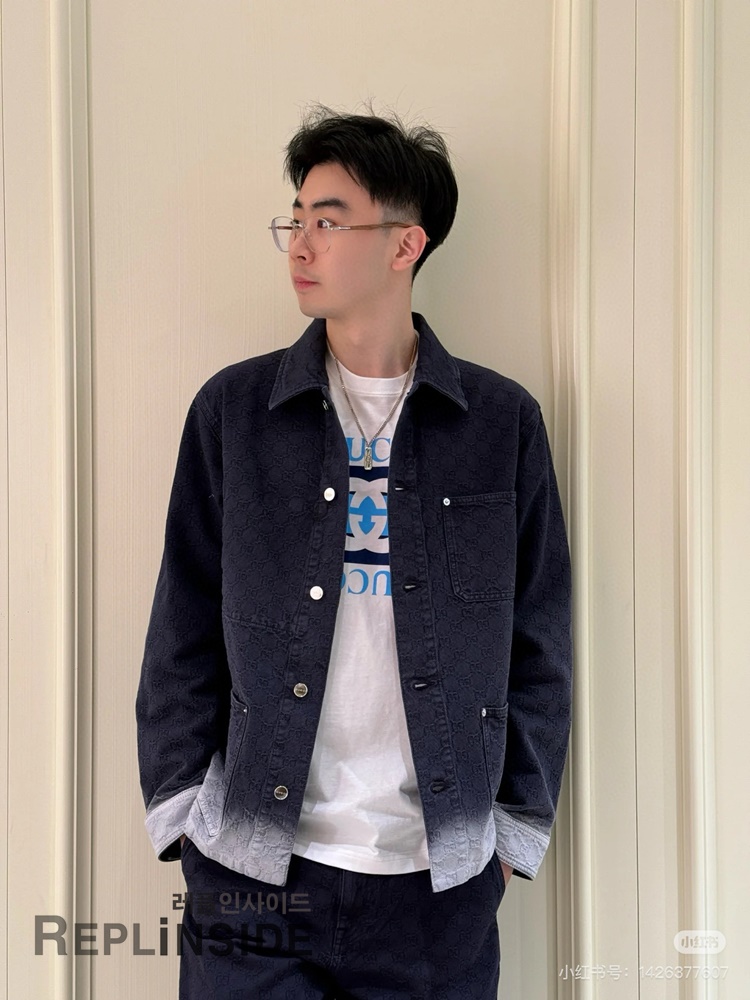 레플리카 명품 [LOUIS VUITTON] 루이비통 모노그램 엠보싱 재킷 남성용 - 상세 이미지 실사 41