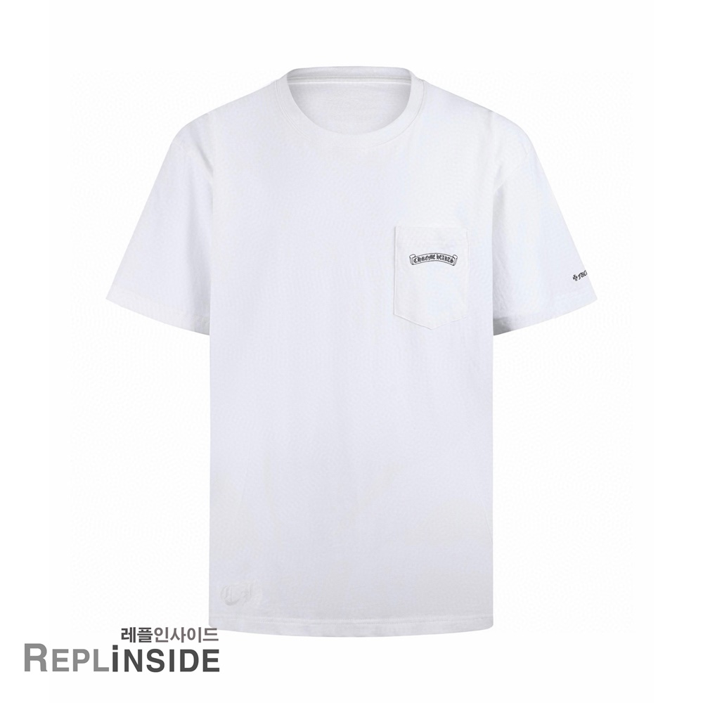 레플리카 명품 [Chrome Hearts] 크롬하츠 크로스 마인드 프린트 반팔 티셔츠 화이트/블랙 2컬러 남녀공용 - 앞면 실사