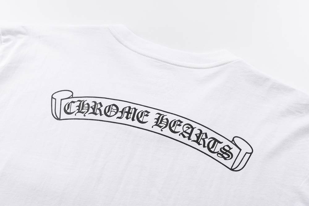 레플리카 명품 [Chrome Hearts] 크롬하츠 크로스 마인드 프린트 반팔 티셔츠 화이트/블랙 2컬러 남녀공용 - 로고 실사