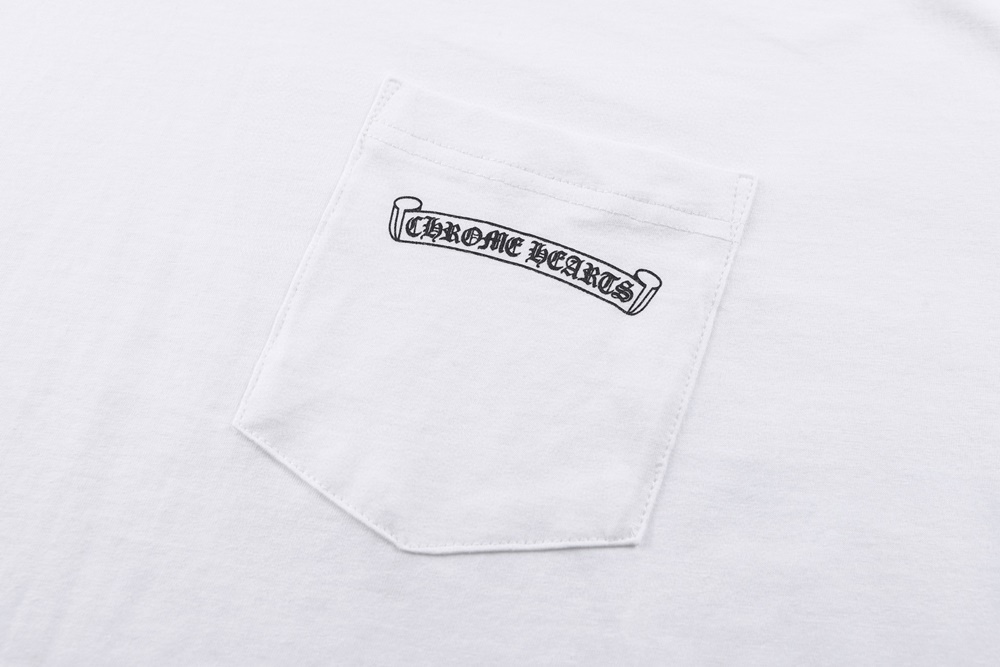 레플리카 명품 [Chrome Hearts] 크롬하츠 크로스 마인드 프린트 반팔 티셔츠 화이트/블랙 2컬러 남녀공용 - 인솔 실사