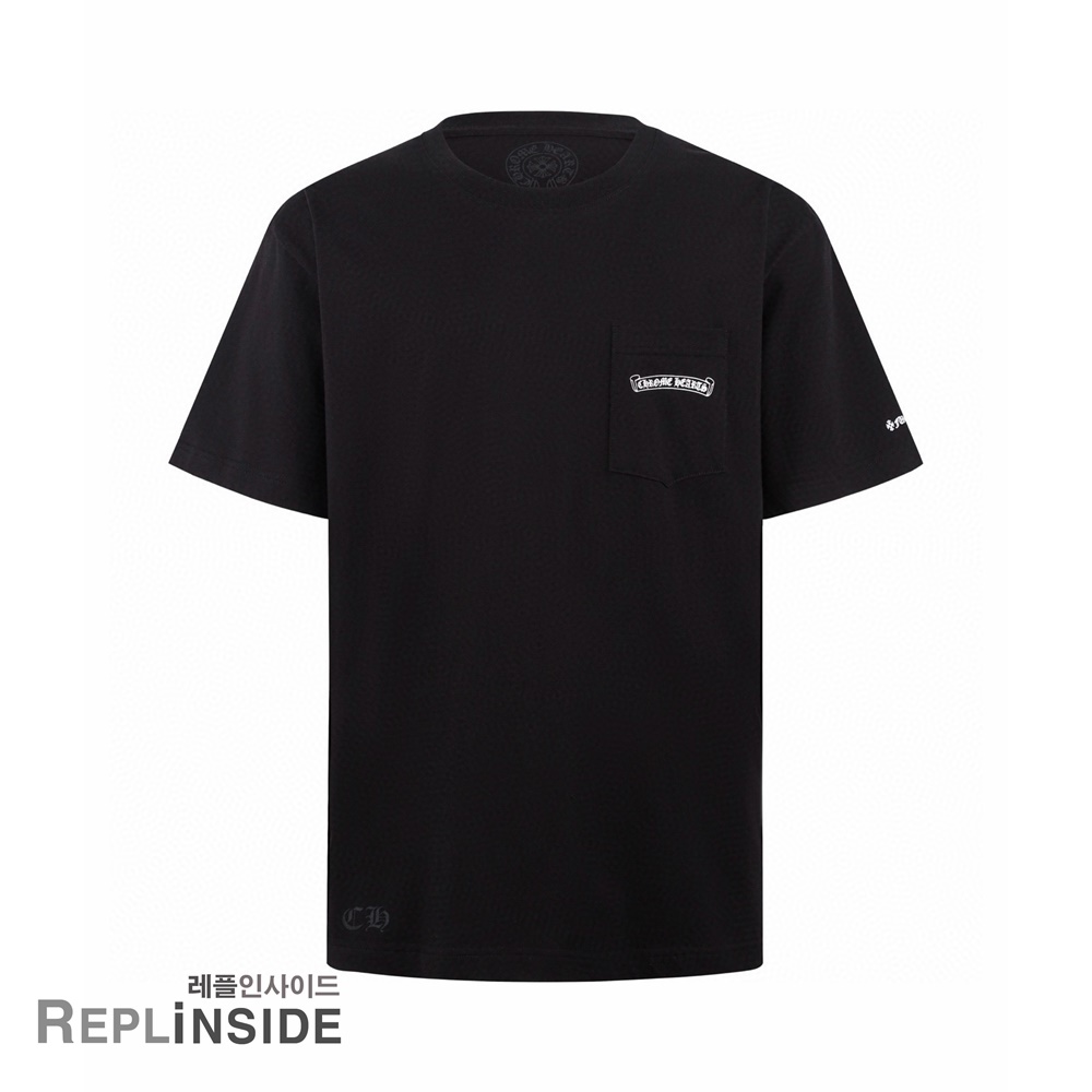레플리카 명품 [Chrome Hearts] 크롬하츠 크로스 마인드 프린트 반팔 티셔츠 화이트/블랙 2컬러 남녀공용 - 착용샷 실사