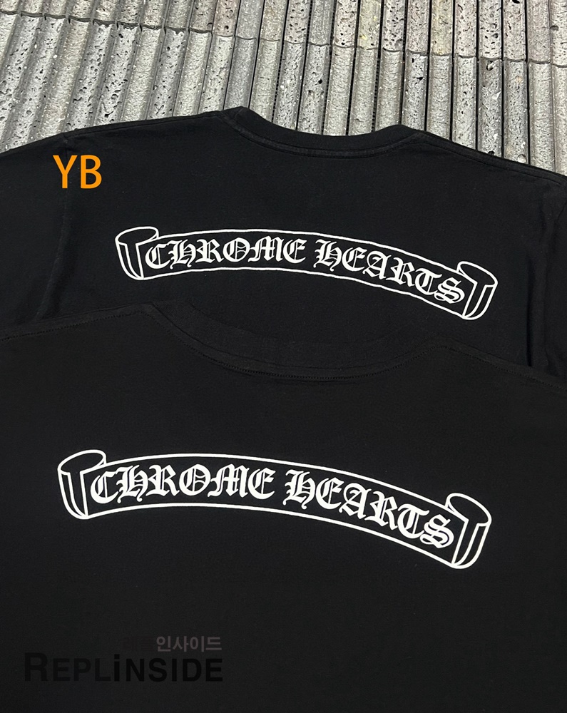 레플리카 명품 [Chrome Hearts] 크롬하츠 크로스 마인드 프린트 반팔 티셔츠 화이트/블랙 2컬러 남녀공용 - 상세 이미지 실사 24