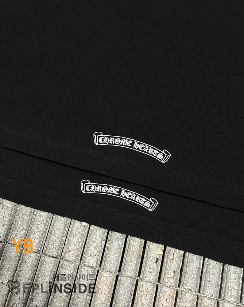 레플리카 명품 [Chrome Hearts] 크롬하츠 크로스 마인드 프린트 반팔 티셔츠 화이트/블랙 2컬러 남녀공용 - 상세 이미지 실사 28