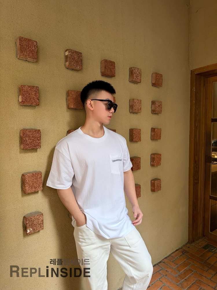 레플리카 명품 [Chrome Hearts] 크롬하츠 크로스 마인드 프린트 반팔 티셔츠 화이트/블랙 2컬러 남녀공용 - 상세 이미지 실사 33