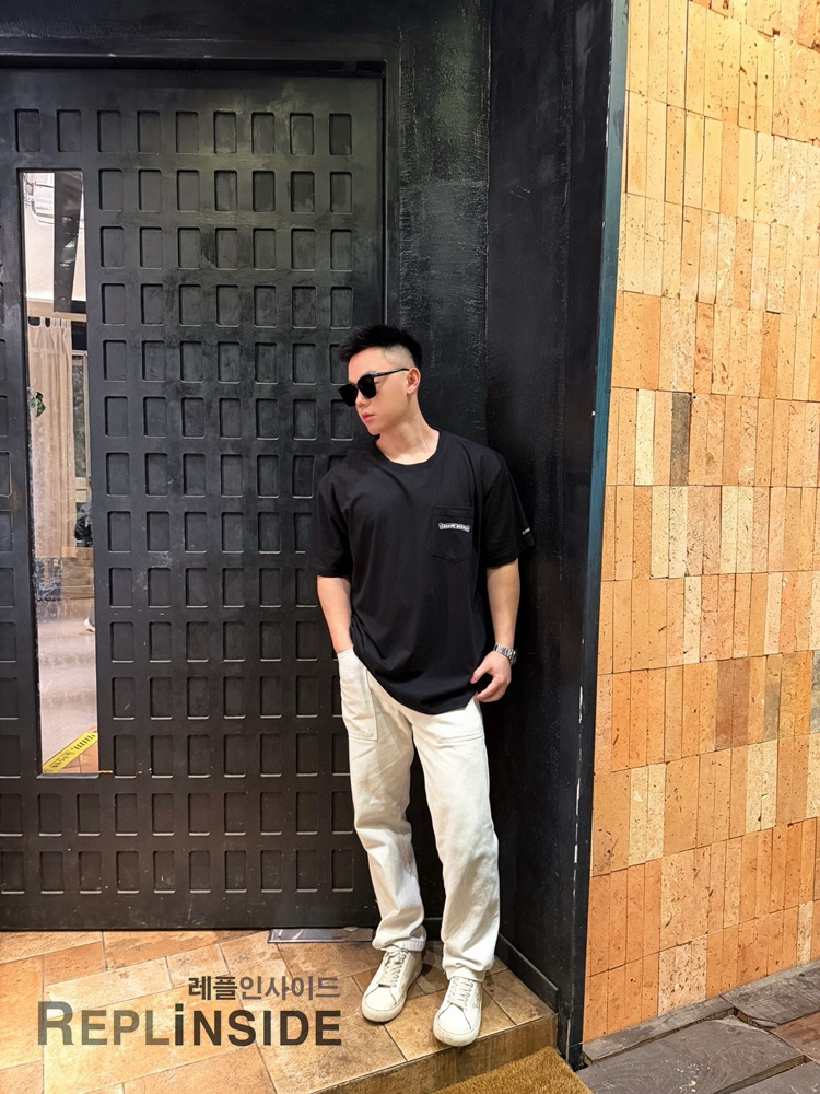 레플리카 명품 [Chrome Hearts] 크롬하츠 크로스 마인드 프린트 반팔 티셔츠 화이트/블랙 2컬러 남녀공용 - 상세 이미지 실사 40