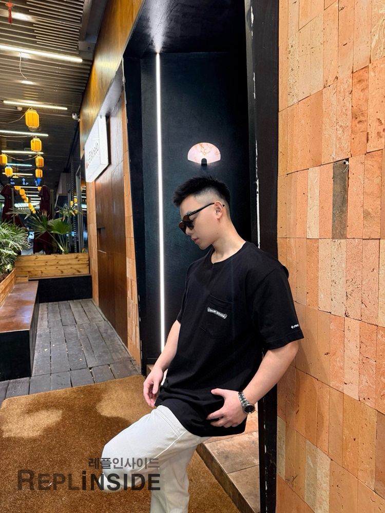 레플리카 명품 [Chrome Hearts] 크롬하츠 크로스 마인드 프린트 반팔 티셔츠 화이트/블랙 2컬러 남녀공용 - 상세 이미지 실사 45