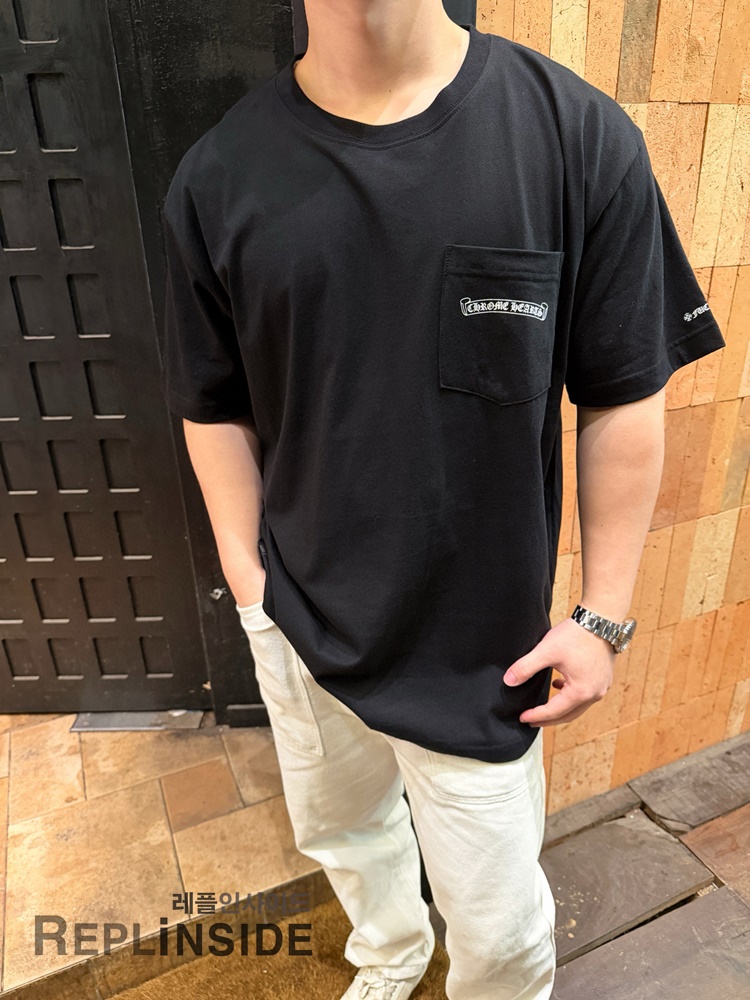 레플리카 명품 [Chrome Hearts] 크롬하츠 크로스 마인드 프린트 반팔 티셔츠 화이트/블랙 2컬러 남녀공용 - 상세 이미지 실사 46